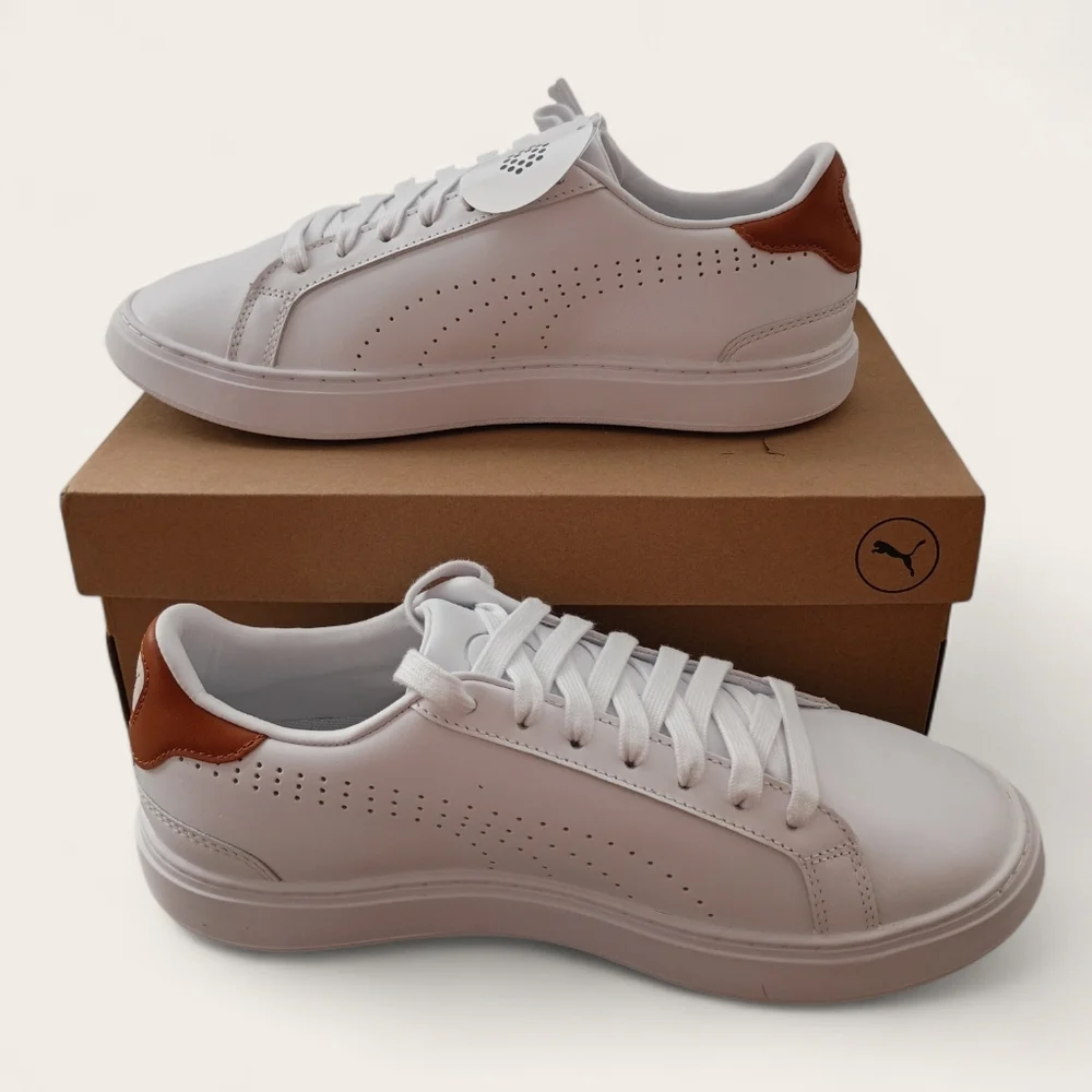 NEW In The Box Puma White-ash Gray Men's Golf Shoes Size 7 - Picture 2 of 6